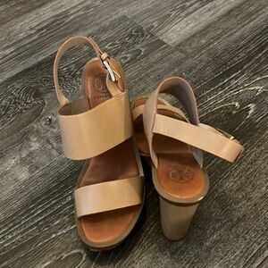 Tory Burch Leather Wedge Platforms